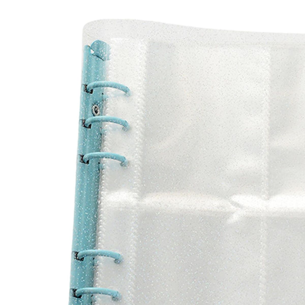 Clear Sleeves Binder Business Card Protectors Blue