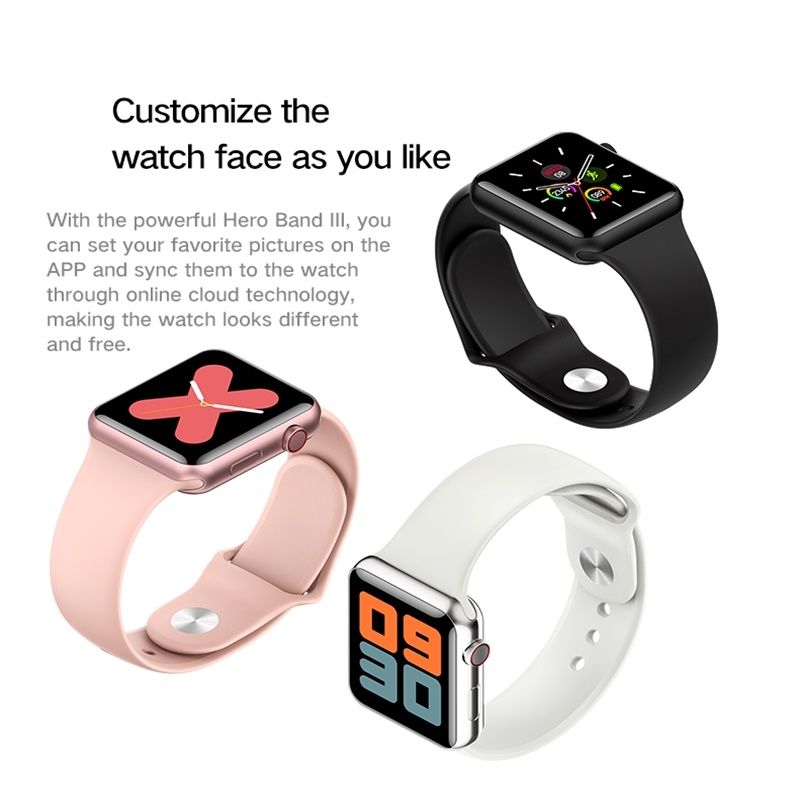 P10 1.3inch IPS Color Screen Smart Watch IP67 Waterproof,Support Call Reminder/Heart Rate Monitoring/Blood Pressure Monitoring/Sleep Monitoring(White)