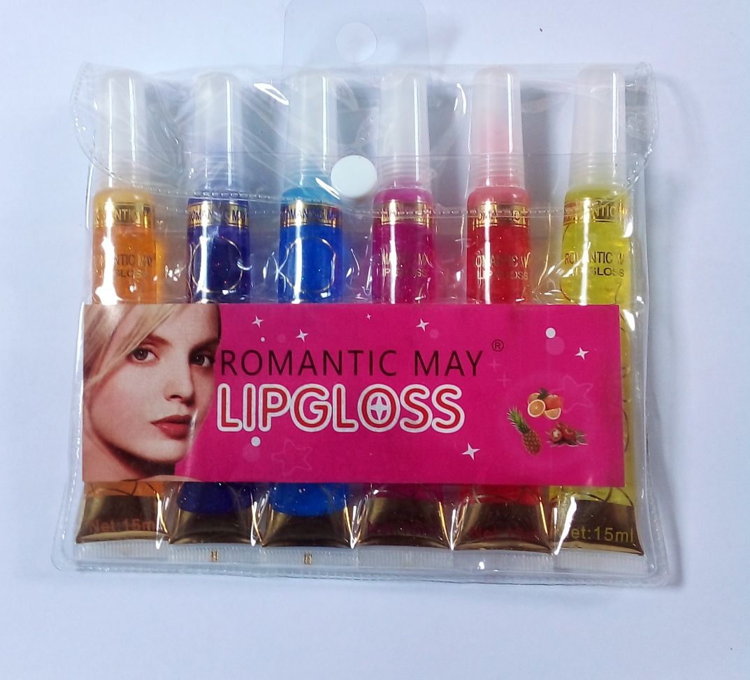 6 PCS ROMANTIC MAY LIP GLOSS