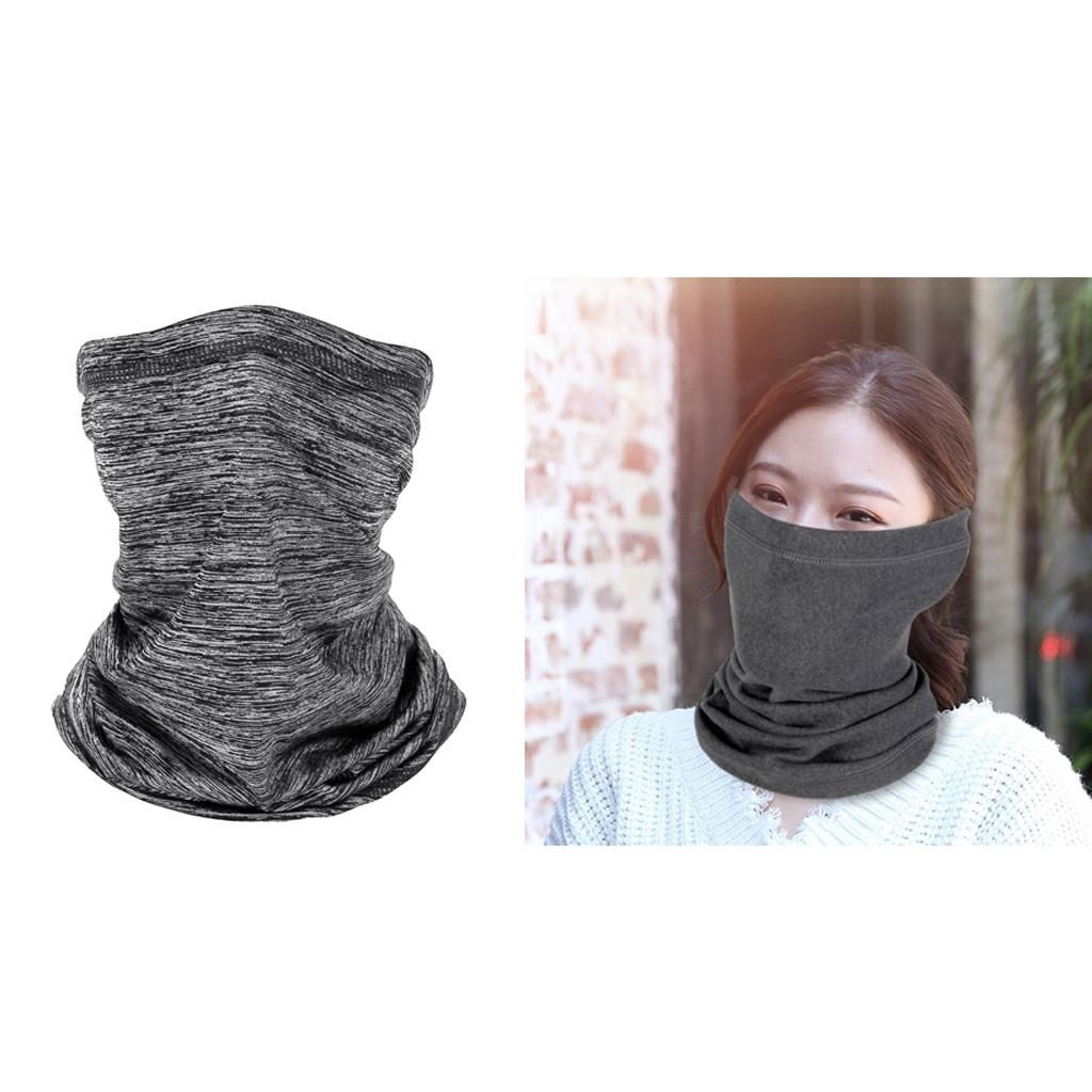 2pcs Cycling Face Cover Balaclava Windproof Scarf Biker Neck Gaiter