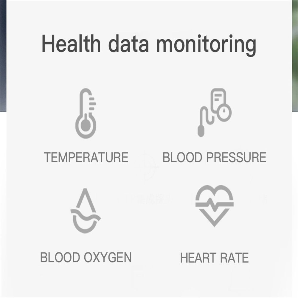 C6T 0.96inch Color Screen Smart Watch IP67 Waterproof,Support Temperature Monitoring/Heart Rate Monitoring/Blood Pressure Monitoring/Sleep Monitoring(Purple)
