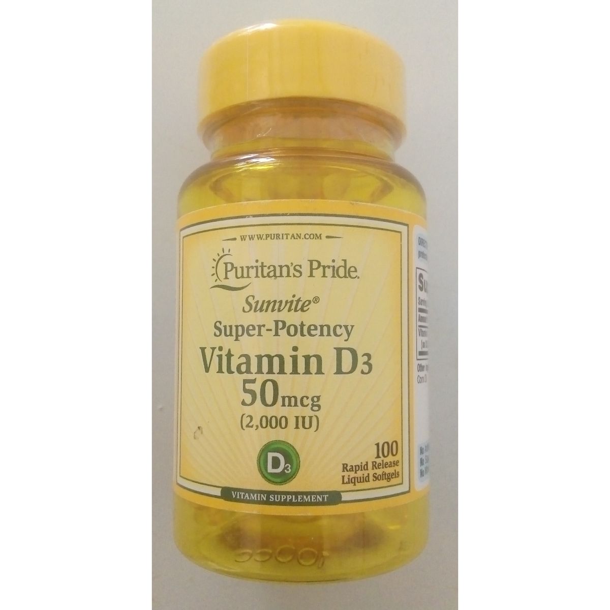 PURITAN PRIDE VITAMIN D3