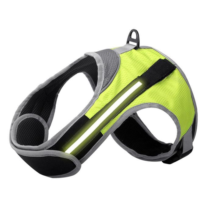 LED Dog Harness S/M/x/XL Easy Control Adjustable Straps For Green S