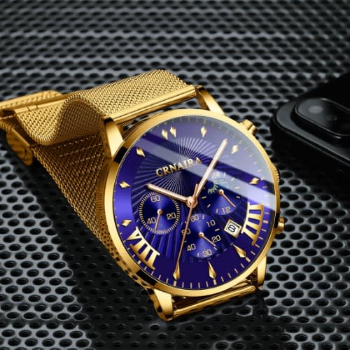 Men Wristwatch - Gold
