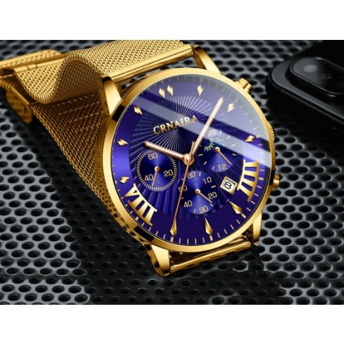 Men Wristwatch - Gold