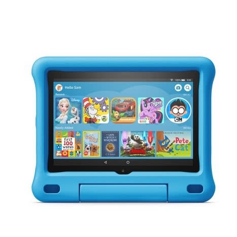 Fire Hd 8 Inches Hd Display,32 Gb - Blue With  Proof Case