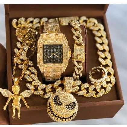 Dragon Wristwatch Necklace Ring Wrist Set