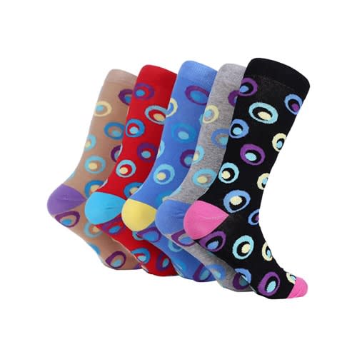 Marino Multicolored Ring 5 Pack Men Socks -Pack 314