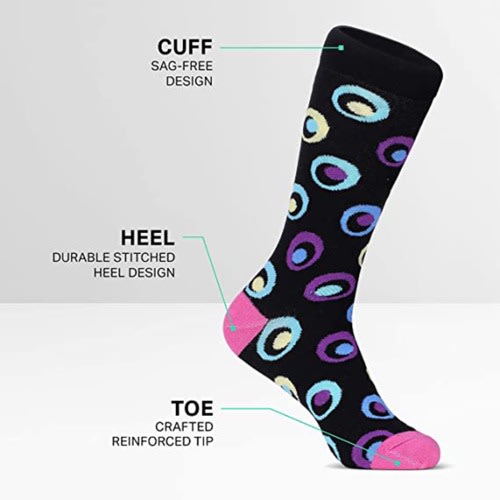 Marino Multicolored Ring 5 Pack Men Socks -Pack 314