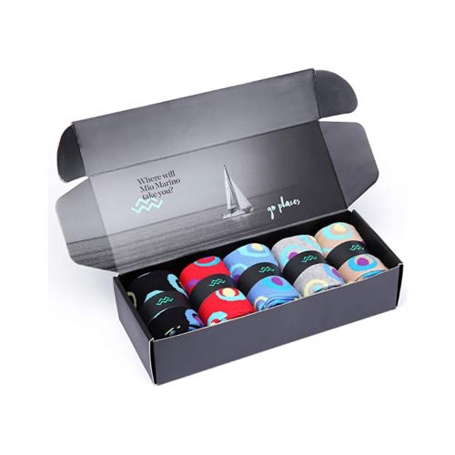 Marino Multicolored Ring 5 Pack Men Socks -Pack 314