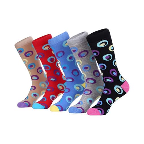 Marino Multicolored Ring 5 Pack Men Socks -Pack 314