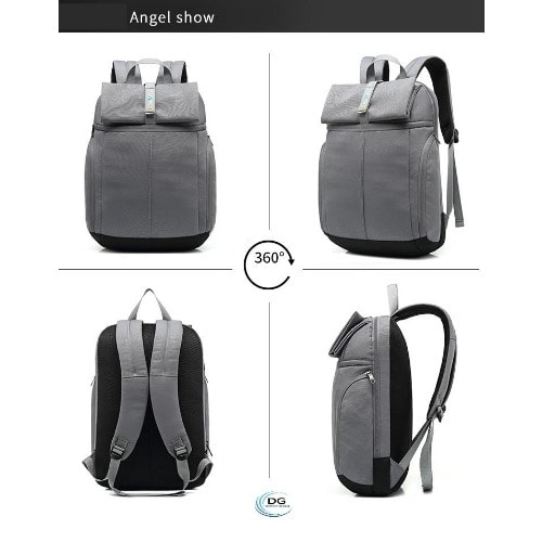 15.6" Waterproof Shockproof Laptop Backpack With Free 3 In 1 USB Cable
