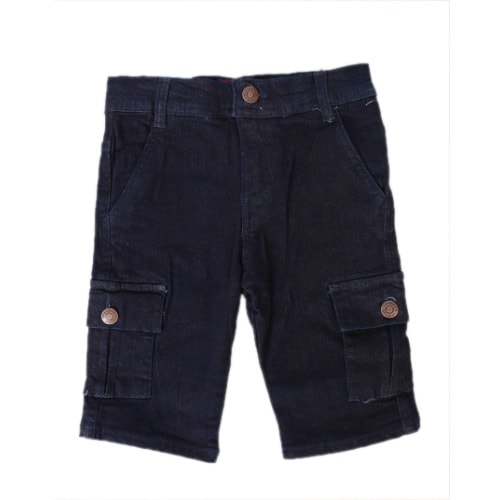 Boys Combat Jeans Short - Dark Blue ( Size Runs Small).
