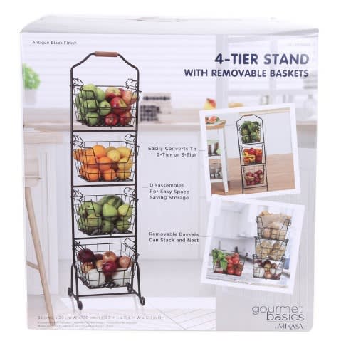 4-tier Stand With Removable Baskets