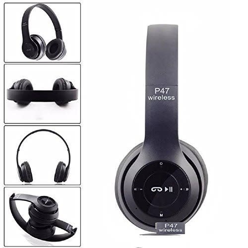 P47 Wireless Bluetooth Headphone Foldable With Sd Card Mp3 / Fm Radio