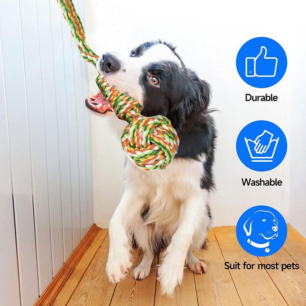 Dog Rope Toy Interactive Dog Rope Toy Toy Black