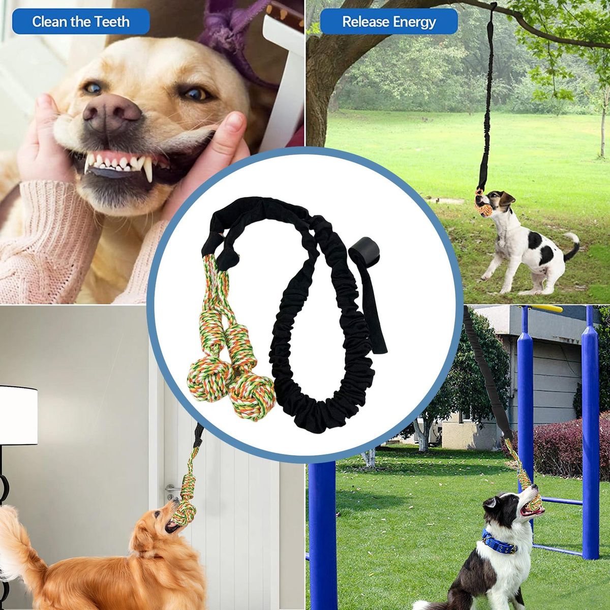 Dog Rope Toy Interactive Dog Rope Toy Toy Black