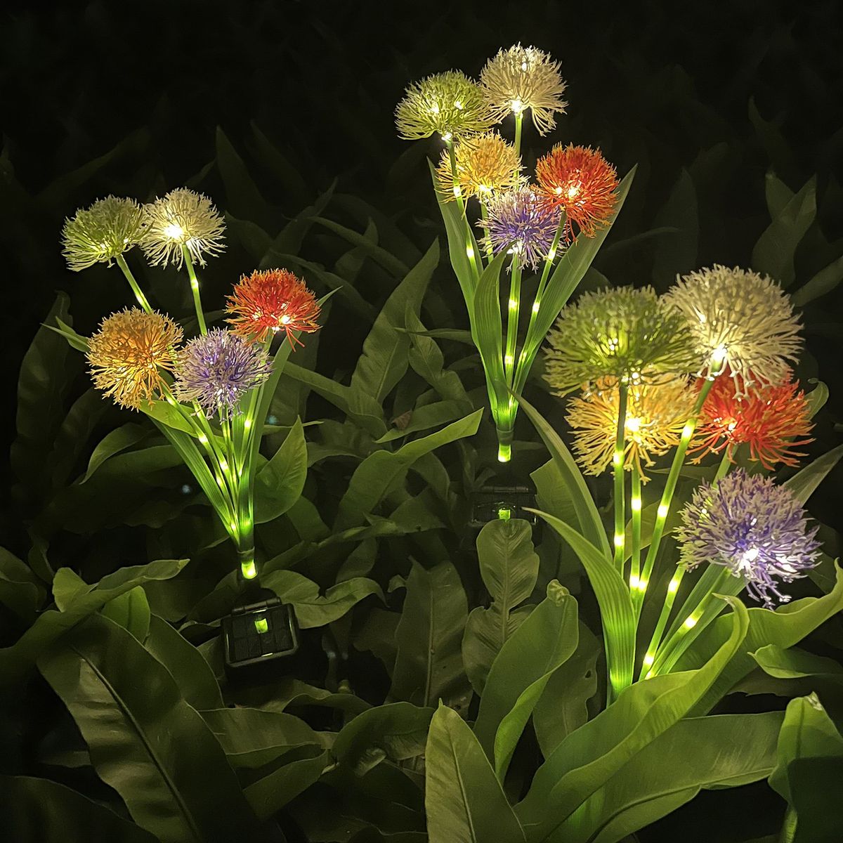 Solar Lawn Lamp Swaying Lights 5-Head Landscape Decorative