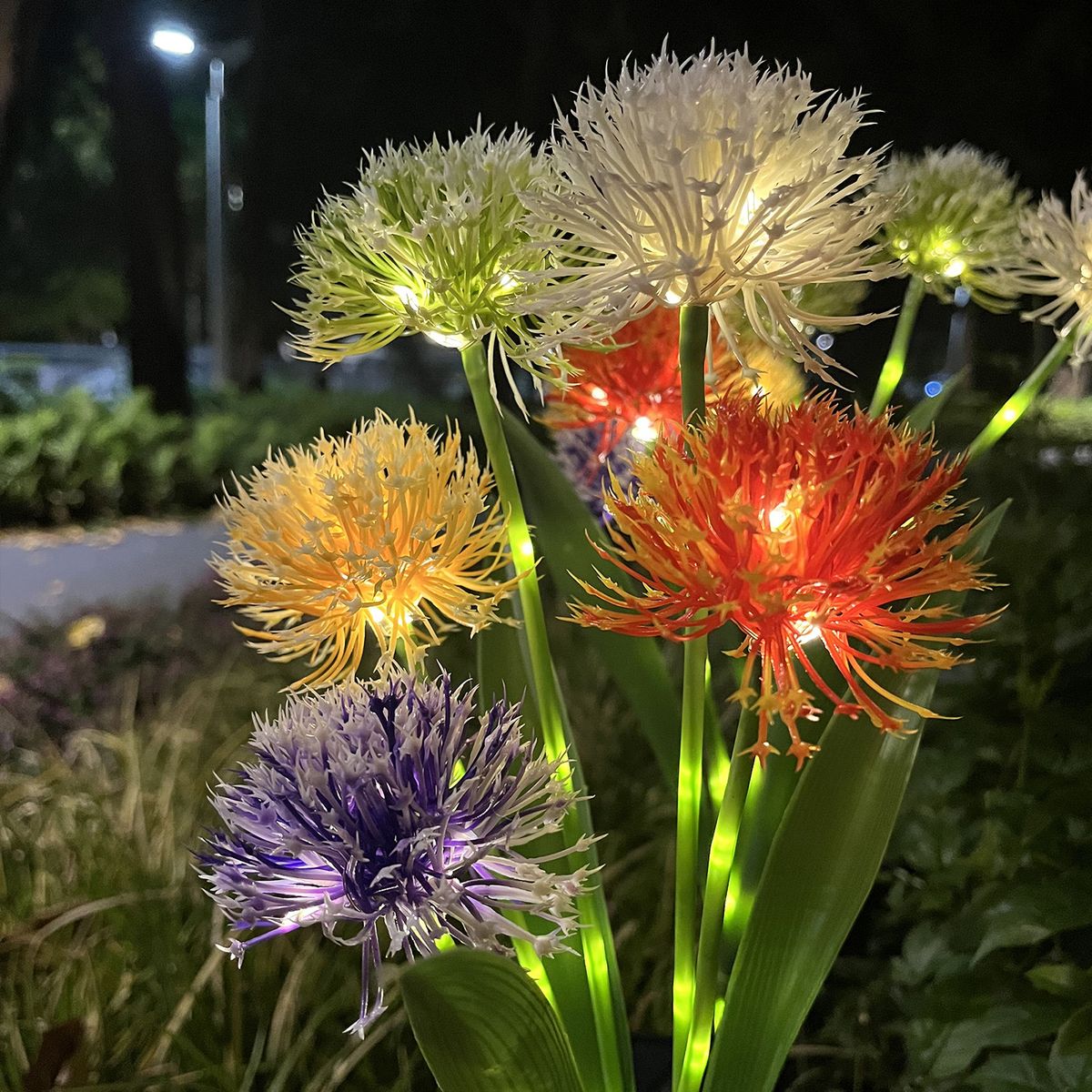 Solar Lawn Lamp Swaying Lights 5-Head Landscape Decorative