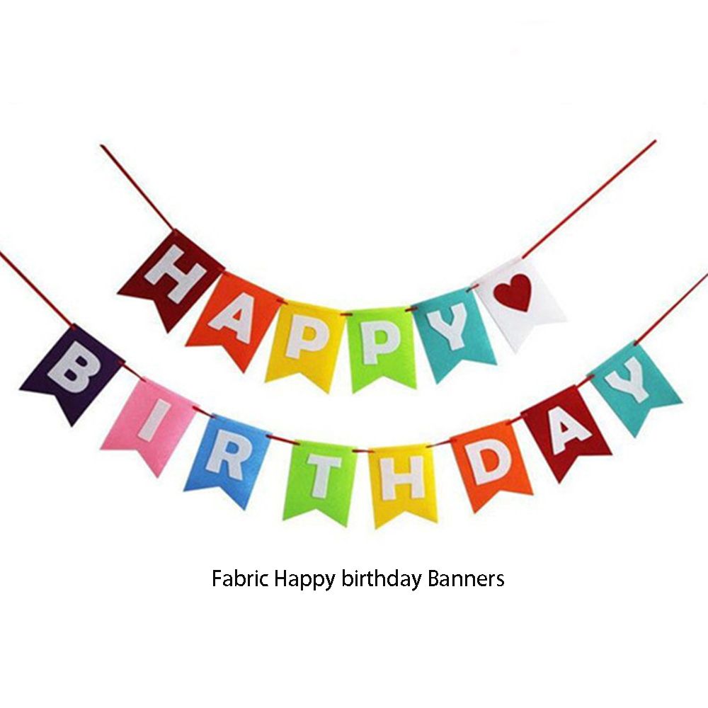 Colorful Pinata Themed Pennant Party Mexican Happy Birthday Felt-Type 5