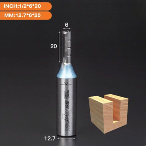 Tideway 1pc 3 Flutes Tct Straight Cutter Chipboard