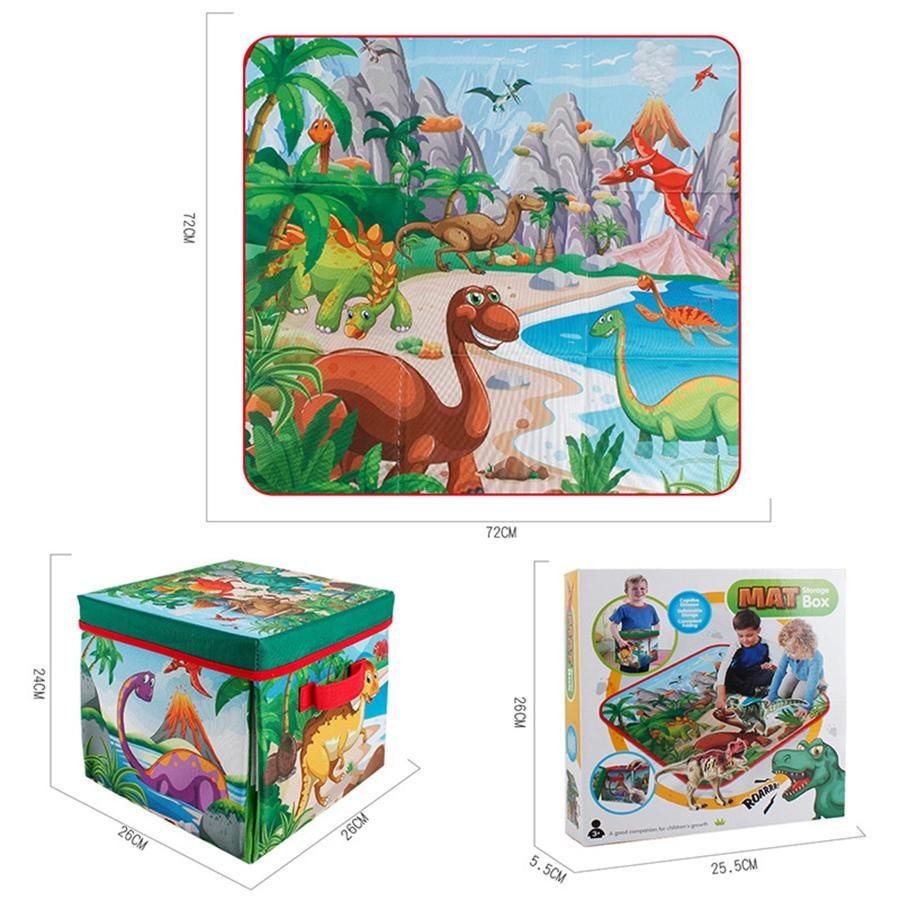 Portable Kids Crawling Carpet Dinosaur Crawling Mat and