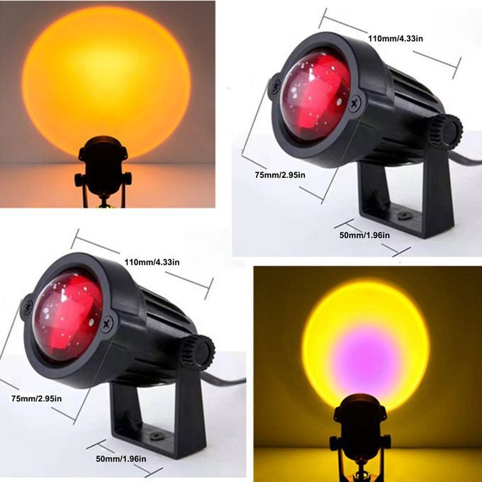 Mini Proje Tor Atmosphere Night Light  Offee Shop Proje Tion Lights USB Plug-sun-7.5*7.5*11 M