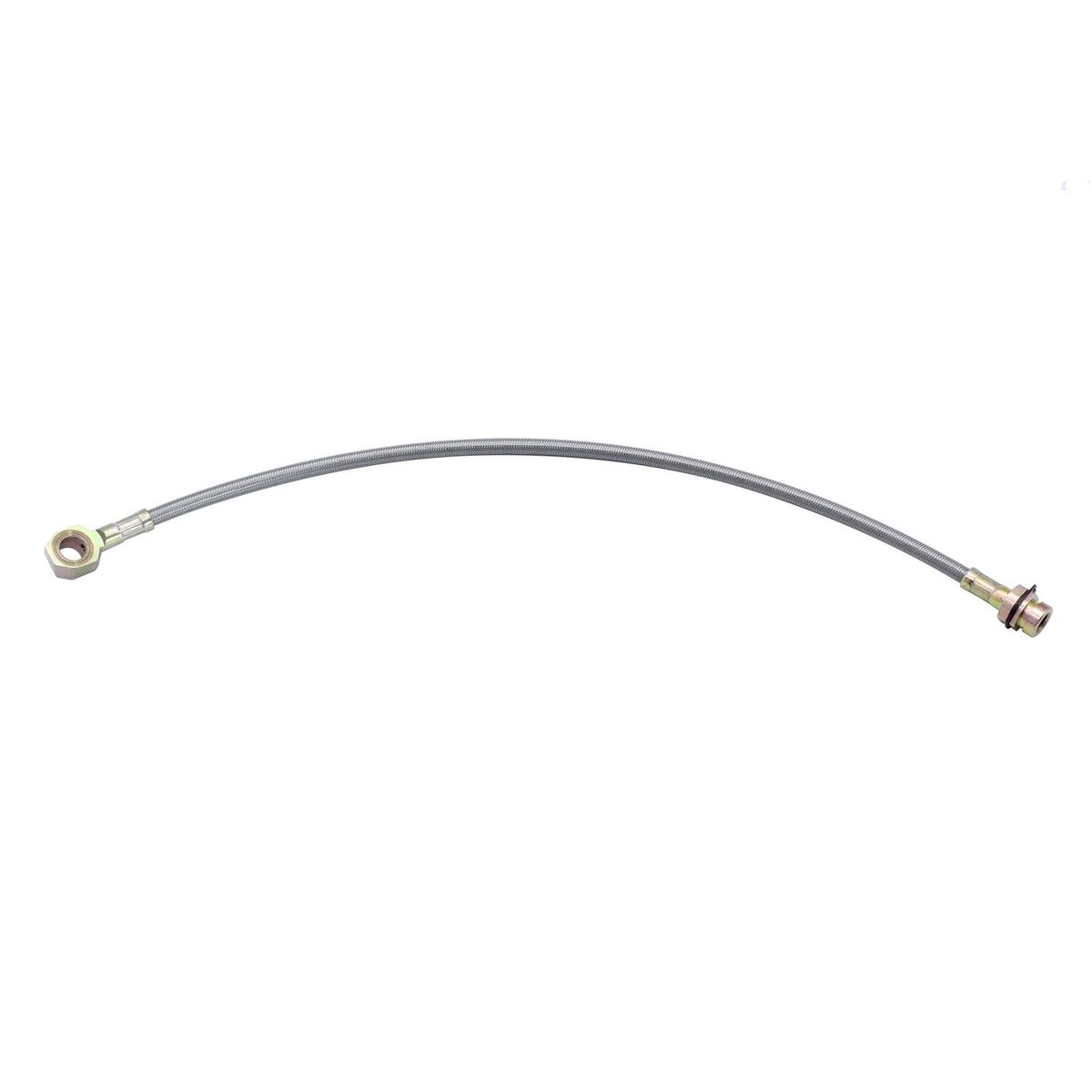 18'' Braided Budget Stainless Steel Brake Hose Line Kit Replacement for Mustang II GM Metric