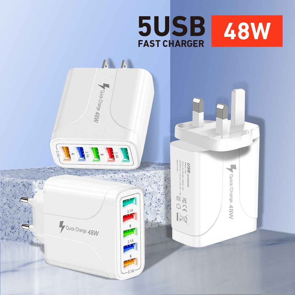 48W Quick Charge 3.0 USB Charger Watch Fast Speed Charger