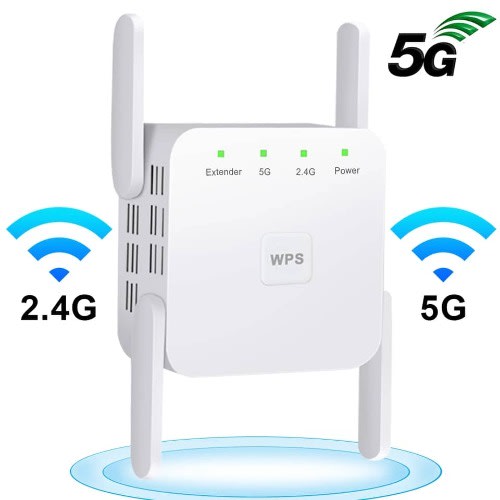 Wifi Extender 1200Mbps 2.4G and 5G Wifi Repeater