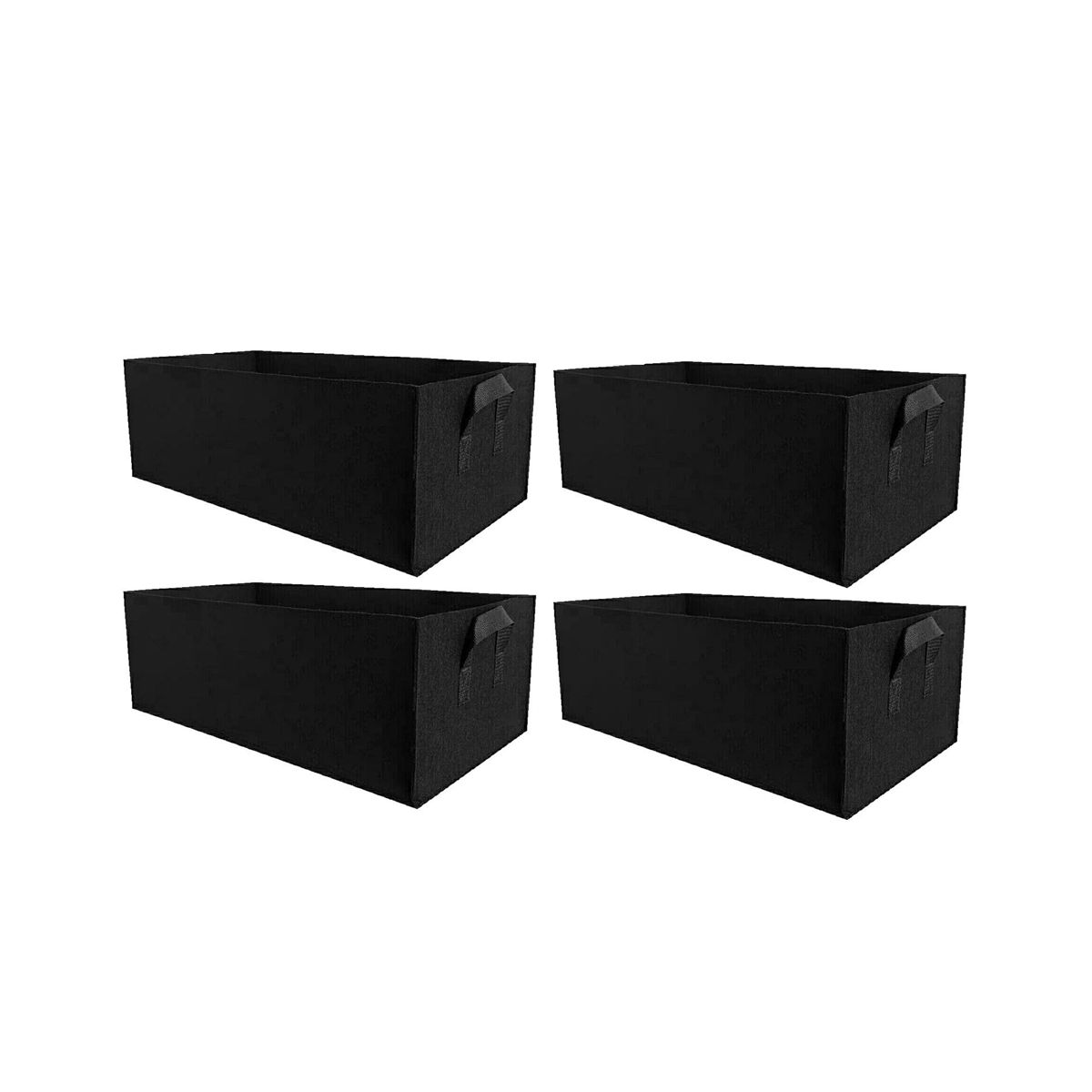 4PCS Fabric Plant Pot Grow Bags Vegetable Tomato Strawberry Growing Planter Rectangle Garden Potato Planting Pots A