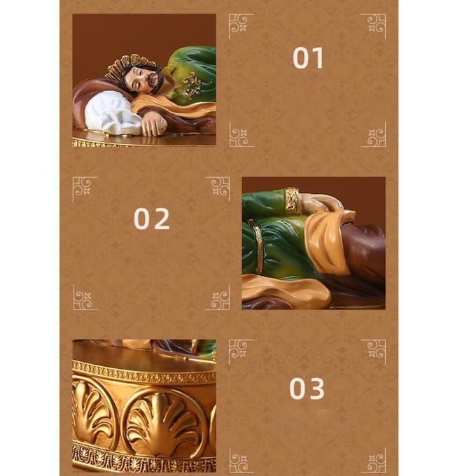 St Joseph Sleeping Statue Religious Gift Figurine Small Jewelry Box