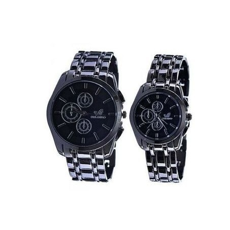 Couple's Wrist Watch- Black