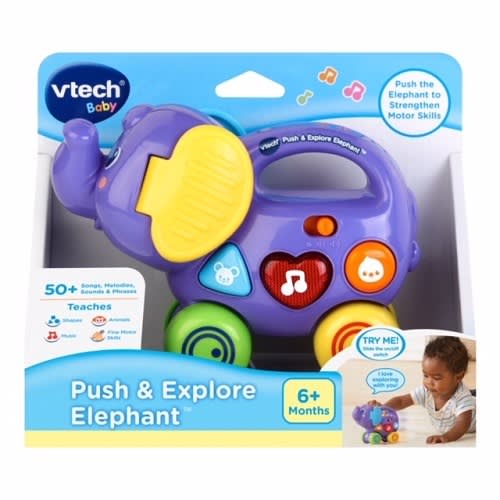 Pull & Discover Activity Elephant 50+ Songs + Phrases - Purple