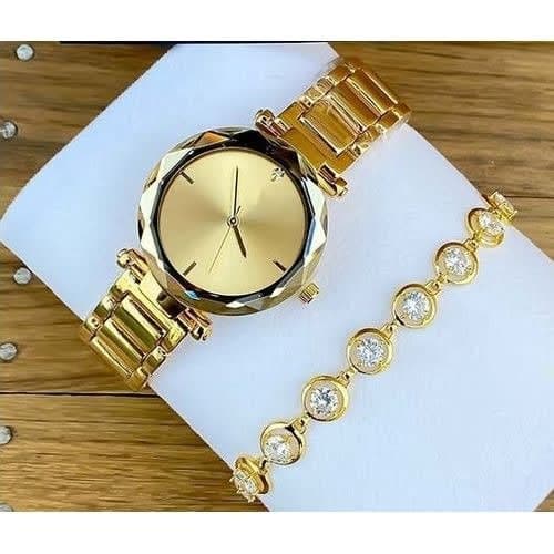 Ladies' Wristwatch Plus Matching Bracelet - Gold