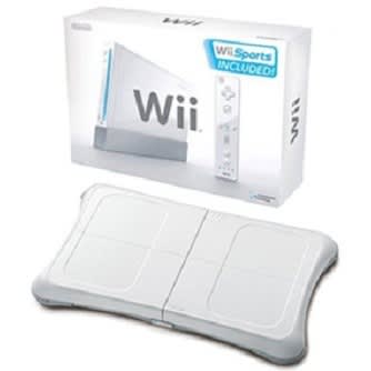 Nintendo Wii Console & Wii Fit Board+Wii fit plus cd