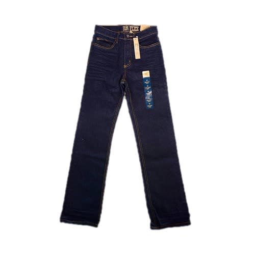 True Craft Boys Straight Slim Jeans - Dark Blue Rinse
