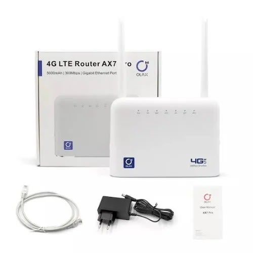 Ax7 Pro 4G LTE 300mb/s Router With 5000mAh Battery
