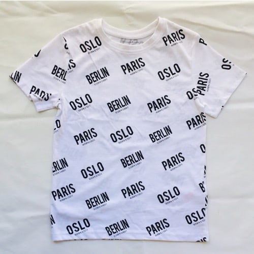 Boys Paris Top - White