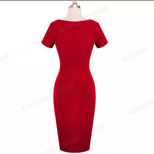 Office Patch Work Bodycon Dress