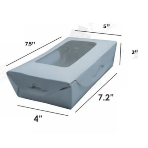 Paper Food Box With Transparent Window For Salad & Chops - 25pieces