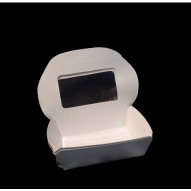 Paper Food Box With Transparent Window For Salad & Chops - 25pieces