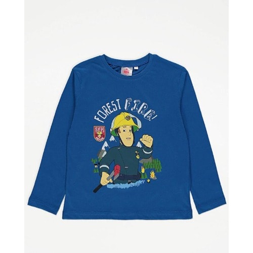 Forest Fire Slogan Sweat Shirt - Blue