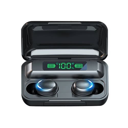 F9 Tws Wireless Bluetooth Headset With Power Bank - Black