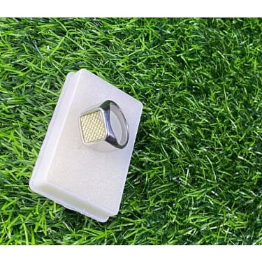 Edge Stainless Steel Cube Men's Fashion Ring