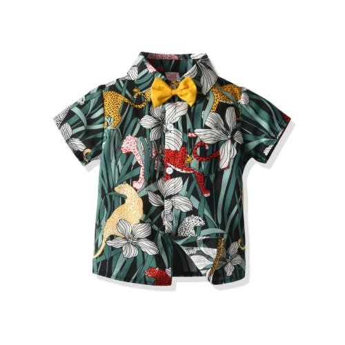 Bow Tie Flower Animals Hawaiian Shirt