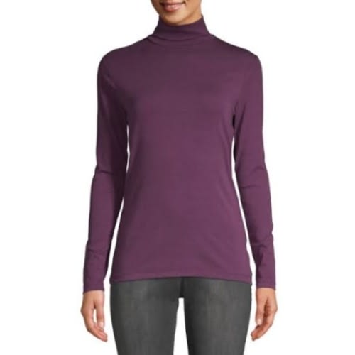 Female Turtle Neck Long Sleeve - Purple