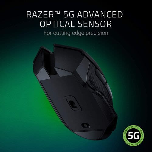 Basilisk X Hyperspeed Wireless Gaming Mouse: 16k Dpi Optical Sensor - Programmable Buttons