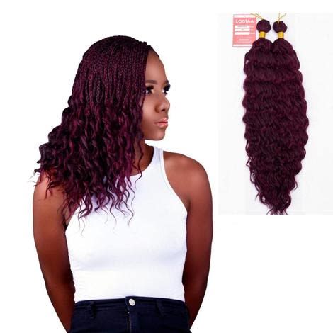 Braids Hair Extensions - Burgundy - 100grams