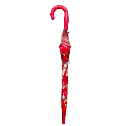 Children Cartoon Character Umbrella - Red